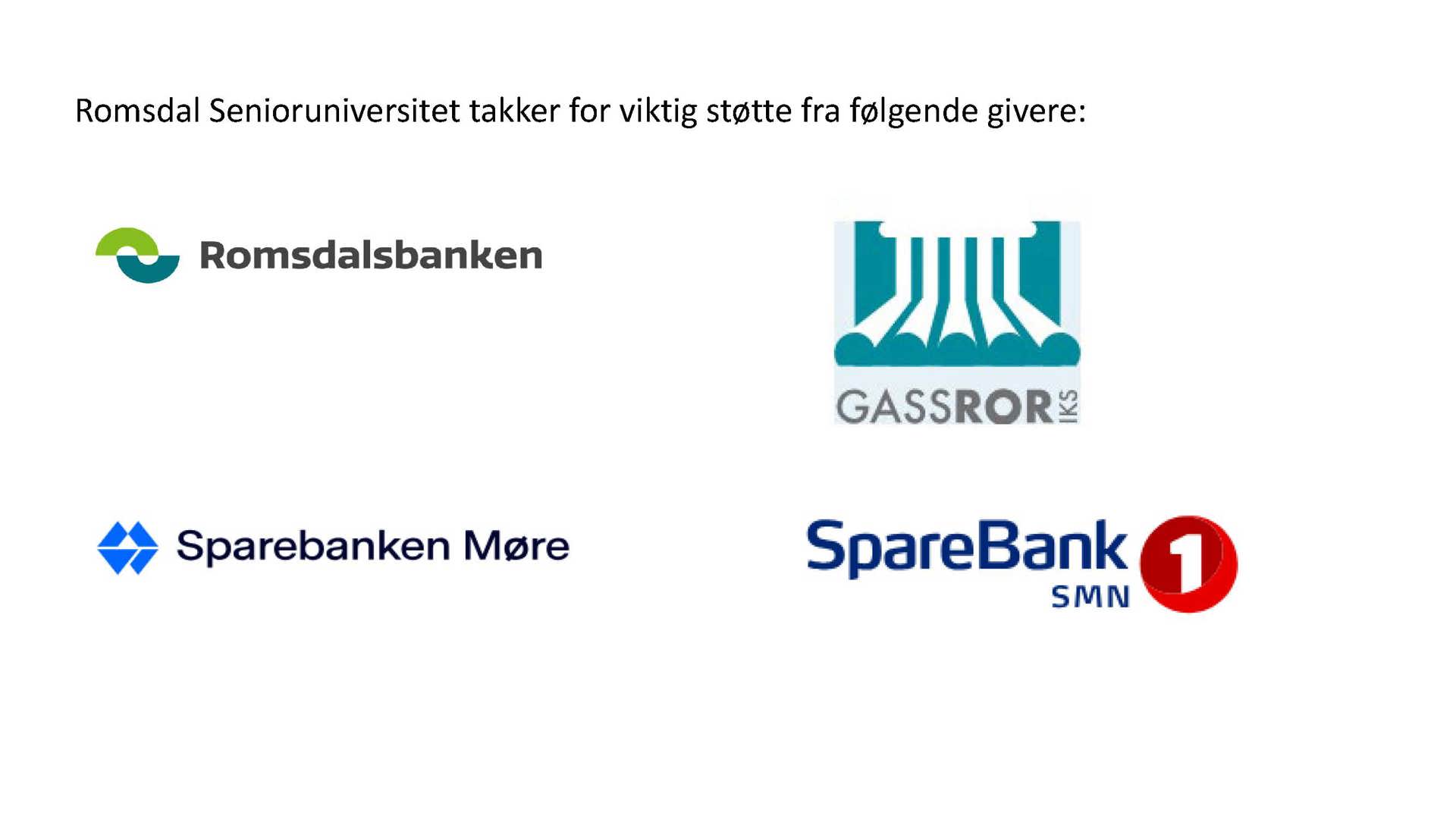 Takk for viktig støtte